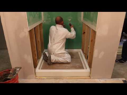 Swanstone SS-4242 42 x 42 Swanstone Alcove Shower Pan with Center Drain Carrara SF04242MD.221