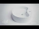 ALFI brand ABC910 White 22" Oval Above Mount Ceramic Sink with Faucet Hole