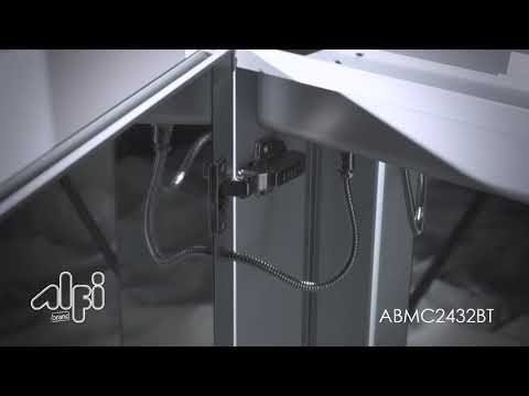 24" x 32" Single Door LED Light Bluetooth Medicine Cabinet