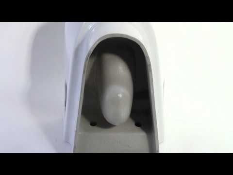 EAGO WD332 Round Modern Wall Mount Dual Flush Toilet Bowl