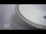 ALFI brand ABC602 White 23" Oval Undermount Ceramic Sink