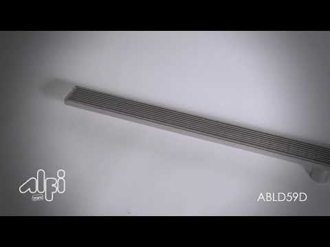 ALFI brand 59" Stainless Steel Linear Shower Drain with Groove Lines