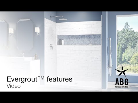 Swanstone TSMK-8430-1 30 x 84 Swanstone Traditional Subway Tile Glue up Bathtub and Shower Single Wall Panel in Ice TSMK8430.130