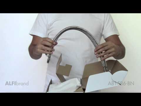 ALFI brand AB1586-BN Brushed Nickel Single Lever Bathroom Faucet