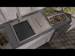 Ruvati Insulated Ice Chest and Outdoor Sink 29 x 20 inch BBQ Workstation Topmount T-316 Stainless Steel - RVQ6290