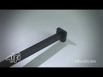 Black Matte 20" Square Wall Shower Arm