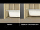 MAAX 106184-003-001-100 Exhibit 7236 IFS AFR Acrylic Alcove Left-Hand Drain Whirlpool Bathtub in White