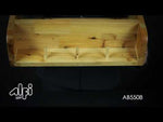 ALFI brand AB5508 18" Wall Mounted Wooden Shelf & Hooks Bathroom Accessory
