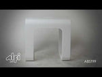 White Matte Solid Surface Resin Bathroom / Shower Stool