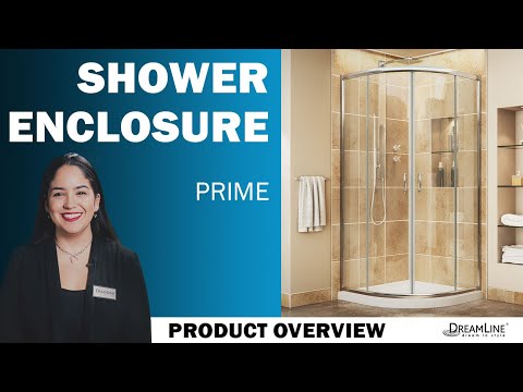 DreamLine Prime 33 in. x 33 in. x 78 3/4 in. H Shower Enclosure, Base, and White Wall Kit in Brushed Nickel and Frosted Glass