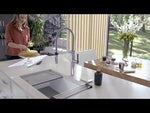 Ruvati 25-inch epiRock Workstation Warm White Undermount Laundry Sink - RVG2321WB