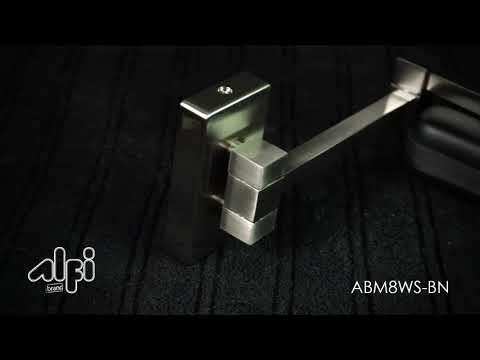 ALFI brand ABM8WS-BN 8"  Square Wall Mounted 5x Magnify Cosmetic Mirror