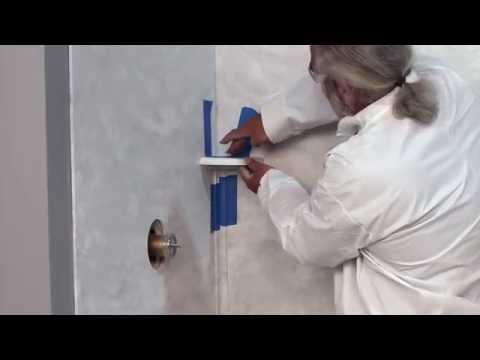 Swanstone SQMK96-3636 36 x 36 x 96 Swanstone Square Tile Glue up Shower Wall Kit in Carrara SQMK963636.221
