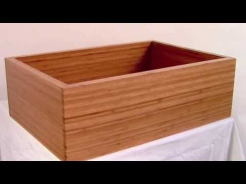 ALFI brand AB3021 30" Single Bowl Bamboo Kitchen Farm Sink