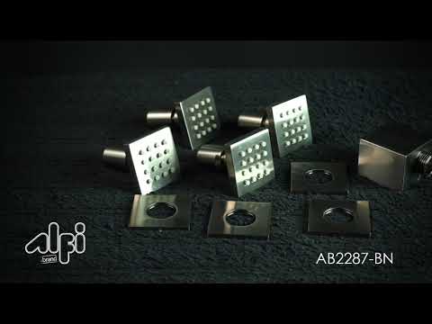 ALFI brand AB2287-BN Brushed Nickel 3 Way Thermostatic Shower Set with Body Sprays