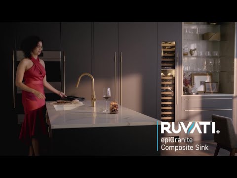Ruvati 27 x 20 inch Drop-in Topmount Granite Composite Single Bowl Kitchen Sink - Arctic White - RVG1027WH