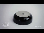 ALFI brand ABC908 Black & White 15" Round Above Mount Ceramic Sink