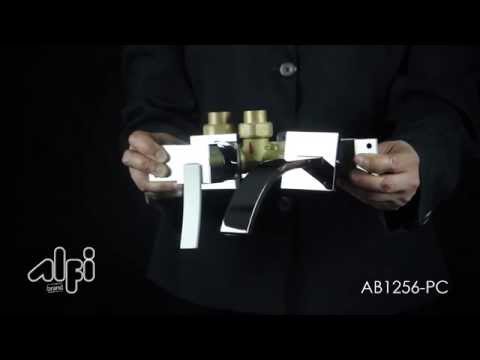 ALFI brand AB1256-PC Polished Chrome Single Lever Wallmount Bathroom Faucet