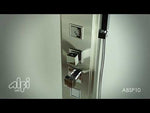 ALFI brand ABSP10 Modern Stainless Steel Shower Panel with 4 Body Sprays