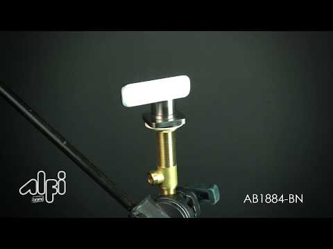 ALFI brand AB1884-BN Brushed Nickel Two-Handle 8" Widespread Bathroom Faucet