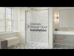 MAAX 137420-900-084-000 Odyssey SC 57-59 ½ x 78in. 8 mm Sliding Shower Door for Alcove Installation with Clear glass in Chrome