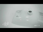 ALFI brand ABC115 White 20" Small Wall Mounted Ceramic Sink with Faucet Hole