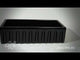 ALFI brand AB3618HS-BG 36" Black Gloss Reversible Smooth / Fluted Single Bowl Fireclay Farm Sink