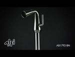 ALFI brand AB1792-BN Brushed Nickel Single Hole Tall Cone Waterfall Bathroom Faucet