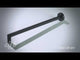 Black Matte 16" Round Wall Shower Arm