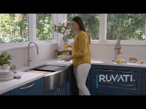 Ruvati 30-inch Gunmetal Black Stainless Steel Workstation Undermount Kitchen Sink Single Bowl - RVH6530BL