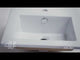 ALFI brand ABC801 White 17" Square Drop In Ceramic Sink with Faucet Hole