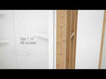 MAAX 107003-SNR-000-001 ALLIA SH-6034 Acrylic Alcove Right-Hand Drain Two-Piece Shower in White