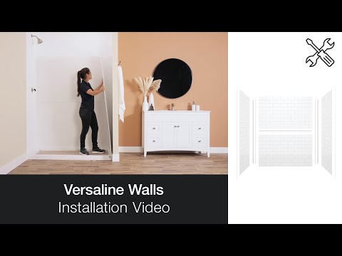 MAAX 107180-000-270-000 Versaline 60 in. Alcove Wall Kit - Subway in White