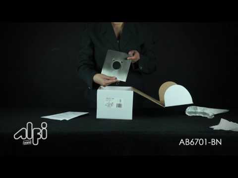 ALFI brand AB6701-BN Brushed Nickel Modern Square Pressure Balanced Shower Mixer