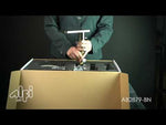ALFI brand AB2879-BN Brushed Nickel Deck Mounted Tub Filler with Hand Held Showerhead