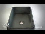 ALFI brand ABCO3320SB Concrete Color 33 inch Reversible Single Fireclay Farmhouse Kitchen Sink