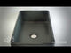 ALFI brand ABCO3320SB Concrete Color 33 inch Reversible Single Fireclay Farmhouse Kitchen Sink