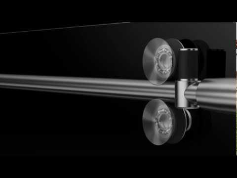 MAAX 138992-900-305-000 Luminescence 44 ½-47 x 70 ½-72 in. 6mm Sliding Shower Door for Alcove Installation with Clear glass in Brushed Nickel