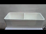 ALFI brand AB512-W White 32" Double Bowl Lip Apron Fireclay Farmhouse Kitchen Sink with 1 3/4" Lip