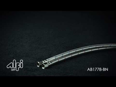 ALFI brand AB1778-BN Brushed Nickel Tall Single Hole Modern Bathroom Faucet