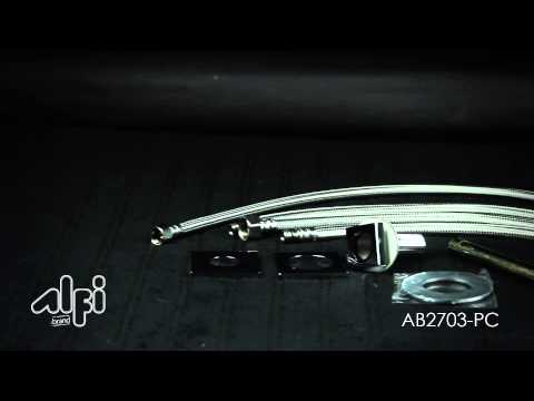 ALFI brand AB2703-PC Polished Chrome Deck Mounted Tub Filler and Round Hand Held Shower Head