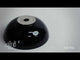 ALFI brand ABC906 Black & White 15" Round Vessel Above Mount Ceramic Sink