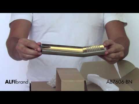 ALFI brand AB7606-BN Brushed Nickel Sliding Rail Hand Held Shower Head Set with Hose