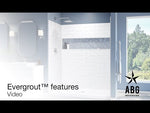 Swanstone SQMK96-3662 36 x 62 x 96 Swanstone Square Tile Glue up Shower Wall Kit in Tahiti White SQMK963662.011