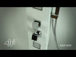 ALFI brand ABSP60W White Aluminum Shower Panel with 2 Body Sprays and Rain Shower Head