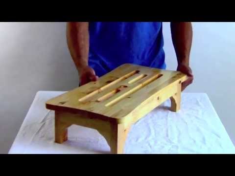 ALFI brand AB4408 24'' Wooden Stool for your Wooden Tub