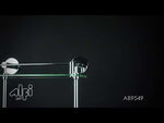 ALFI brand AB9549 Polished Chrome Wall Mounted Double Glass Shower Shelf Bathroom Accessory