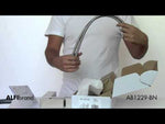 ALFI brand AB1229-BN Brushed Nickel Square Single Lever Bathroom Faucet