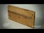 ALFI brand ABTW3216H 32"x16" Live Edge Cedar Wood Towel Warmer