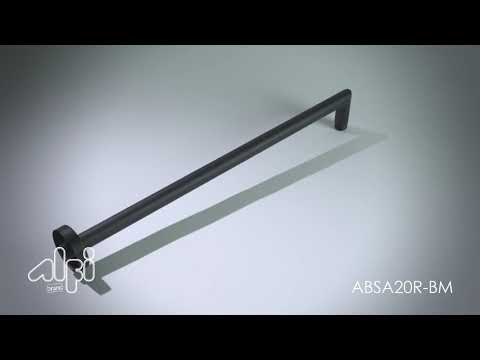 Black Matte 20" Round Wall Shower Arm